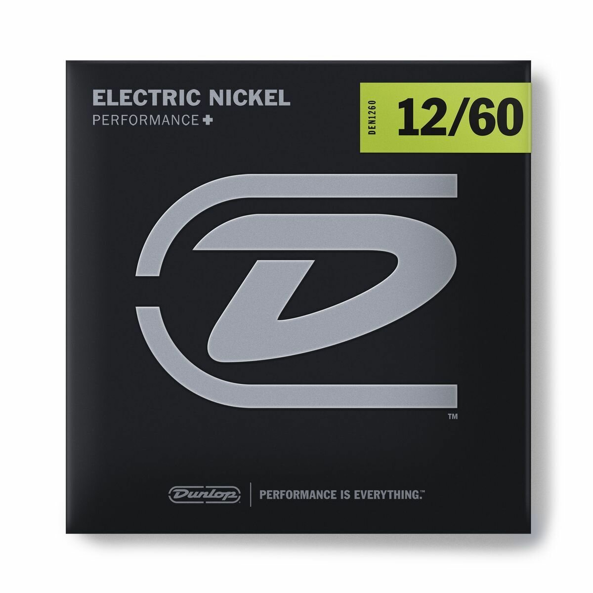 Струны для электрогитары никель 12-60 Dunlop Electric Nickel Performance+ DEN1260