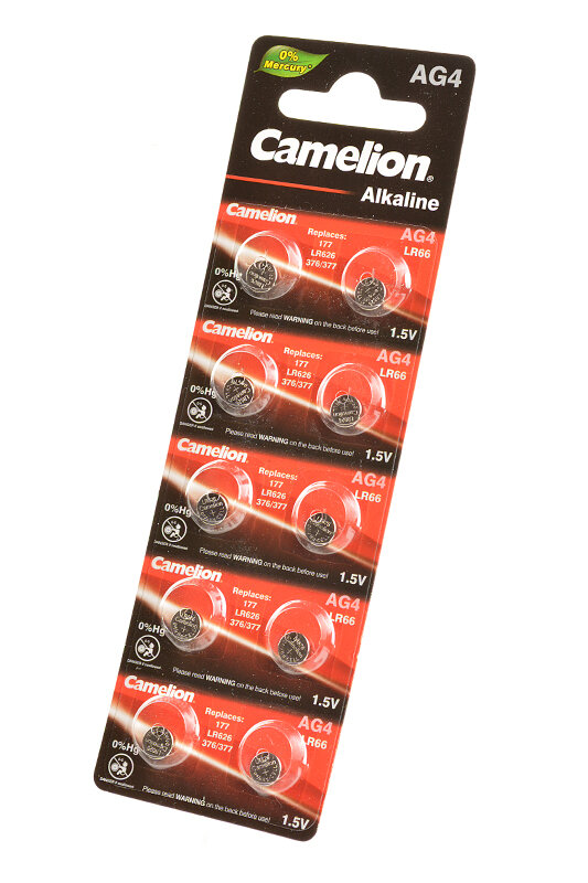 Camelion Батарейка Camelion AG4-BP10, 10шт