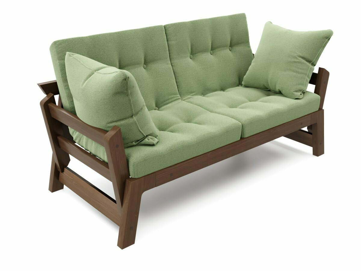 Садовый диван кушетка Soft Element Моди, зелёный венге - фотография № 1