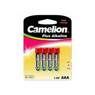 Camelion LR03 Plus Alkaline BL-4 LR03-BP4, батарейка,1.5В 4шт. в уп-ке