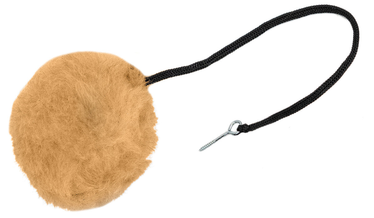 фото Игрушка настенная для кошек ZooM Паркур Пумпон с крепежом дуб сонома (1 шт)