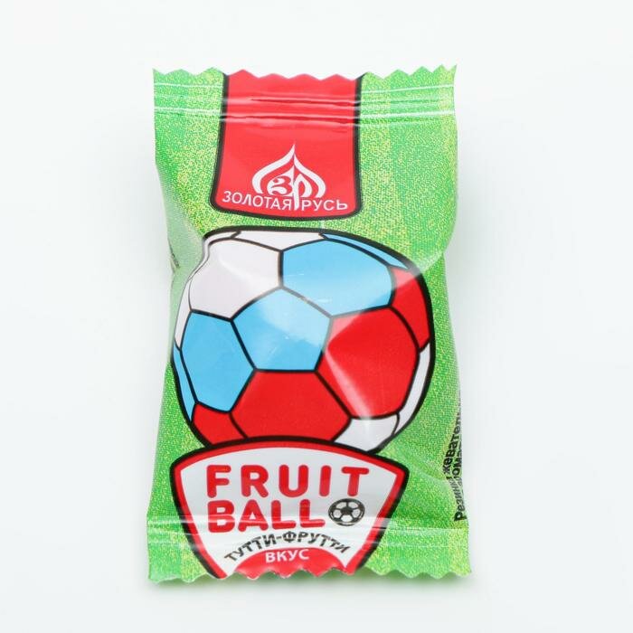 Жевательная резинка Fruit Ball с начинкой тутти-фрутти, 4 г - фотография № 1