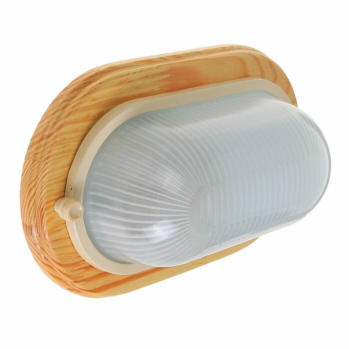ITALMAC Светильник для бани/сауны ITALMAC Termo 60 20 18, до 100 Вт, IP54, цвет береза, до +130°C - фотография № 1