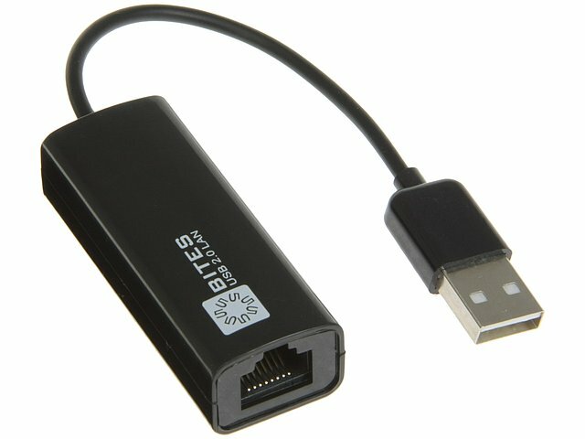 Сетевой адаптер Ethernet 5bites Сетевой адаптер Ethernet 100Мбит/сек. 5bites UA2-45-02BK (USB2.0) (ret)