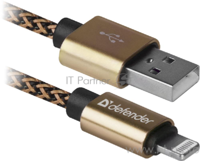 Кабель Lightning TO USB2 1M Gold Ach01-03t 87806 Defender 87806 .