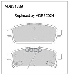 Колодки Задние Opel Astra J/Chevrolet Cruze Adb 31689 ALLIED NIPPON арт. ADB 31689