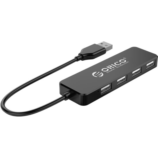 Разветвитель USB 2.0 ORICO FL01 (черный) ( FL01-BK)