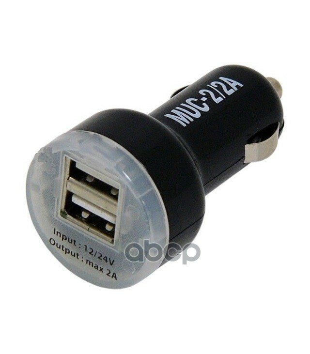 Разветвитель Прикуривателя На 2 Usb Mystery Muc-2/2a MYSTERY арт. MUC-2/2A