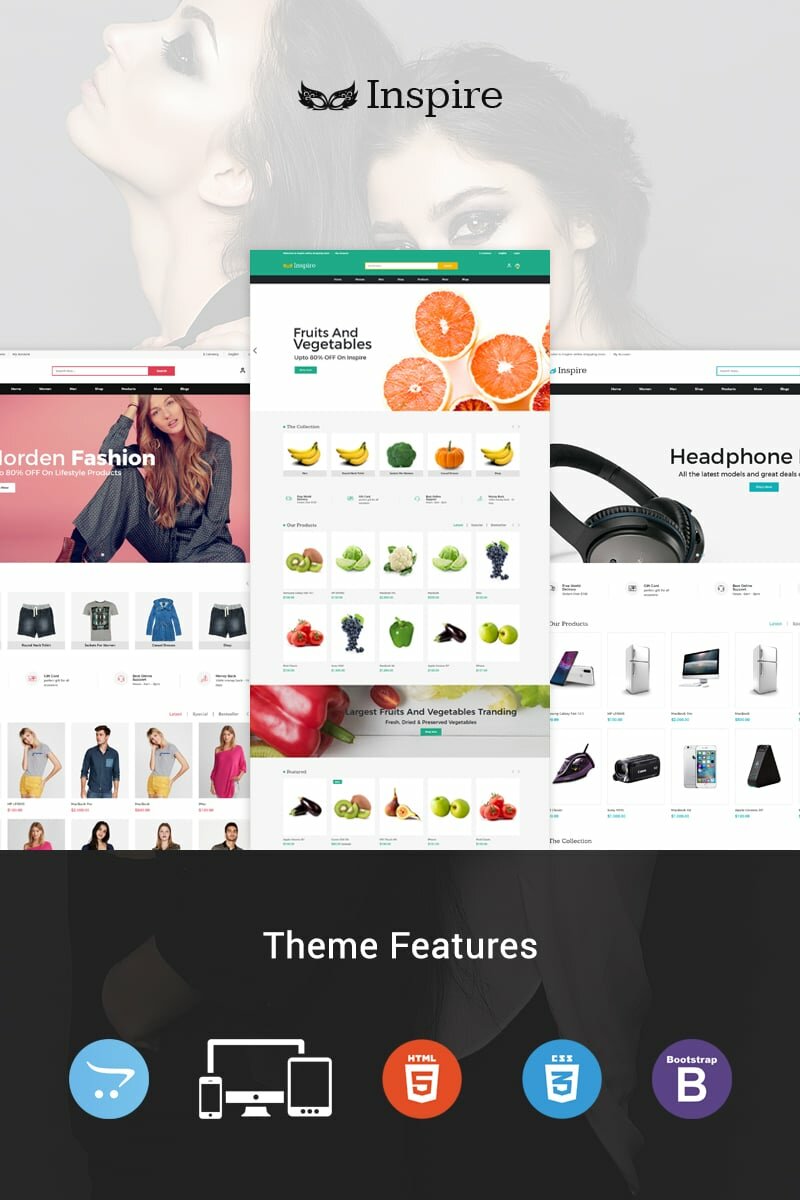 Шаблон OpenCart Inspire Multipurpose