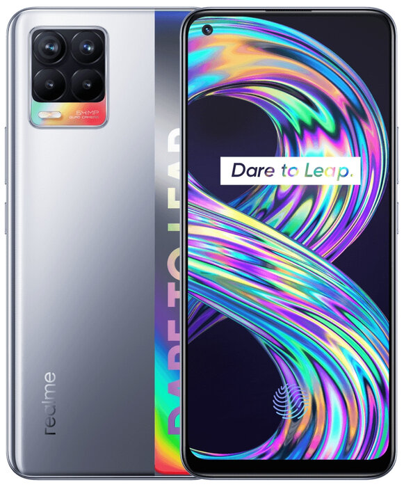 Смартфон realme 8 6/128 ГБ, Cyber Silver