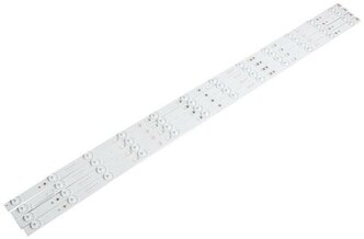 Светодиодная подсветка для телевизоров 40", LED40D12-02(A), 30340012205, 808 mm, 4x12LED (комплект, 4 шт)