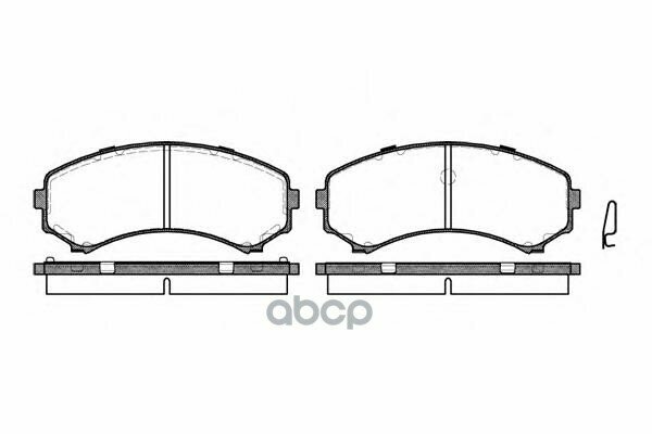 396 00_!Колодки Дисковые П Mazda Mpv 2.6I/3.0/2.5Td 92-99, Mitsubishi Pajero 3.2D/3.5Gdi 00> Remsa арт. 039600