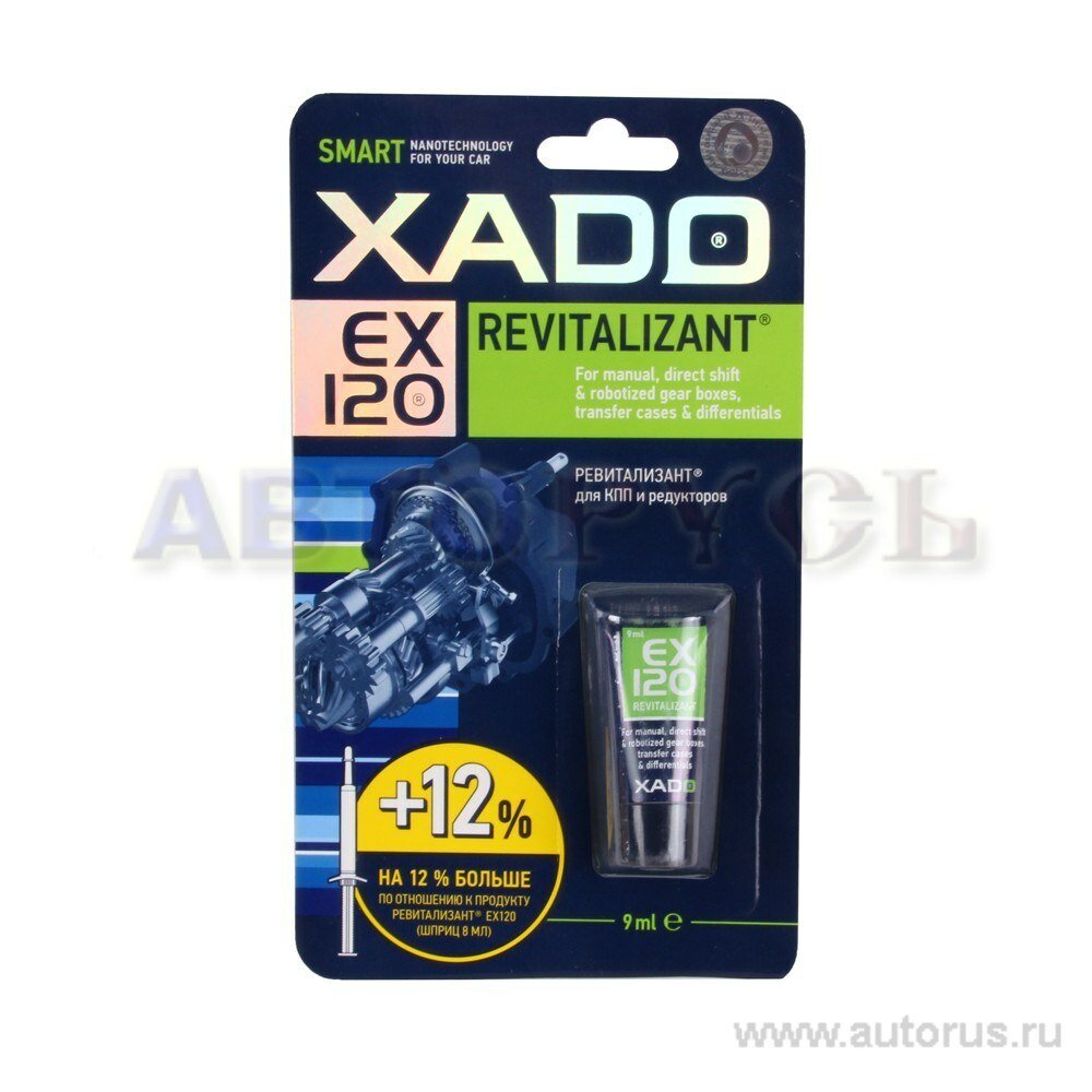 Присадка для кпп и редукторов xado revitalizant ex120, туба 9 мл