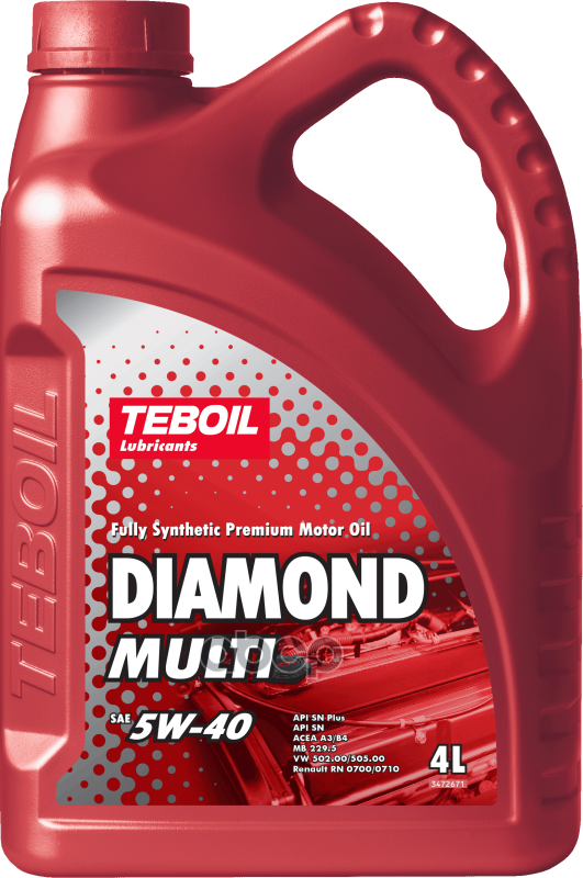 Teboil Teboil Diamond Multi 5W-40 (4L)_Масло Мот.! Синт Api Sn/Sn Plus, Acea A3/B3/B4, Vw 502.00/505.00