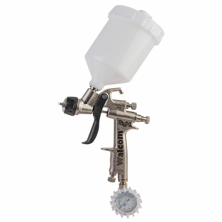Краскопульт WALMEC SLIM X LIGHT S HVLP верхний бачок пластик, 1,5 мм