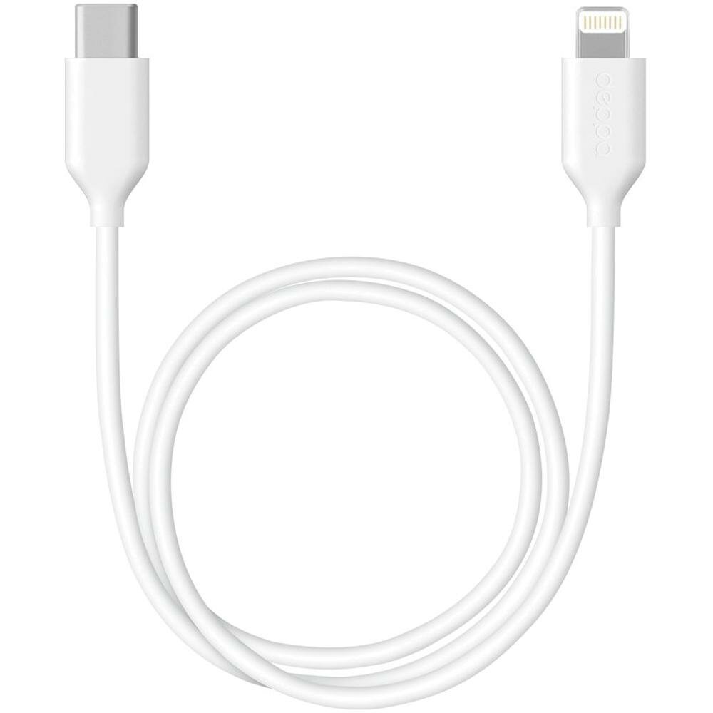 Кабель для Apple USB-C - Lightning, Deppa MFI 1.2м белый (72231)