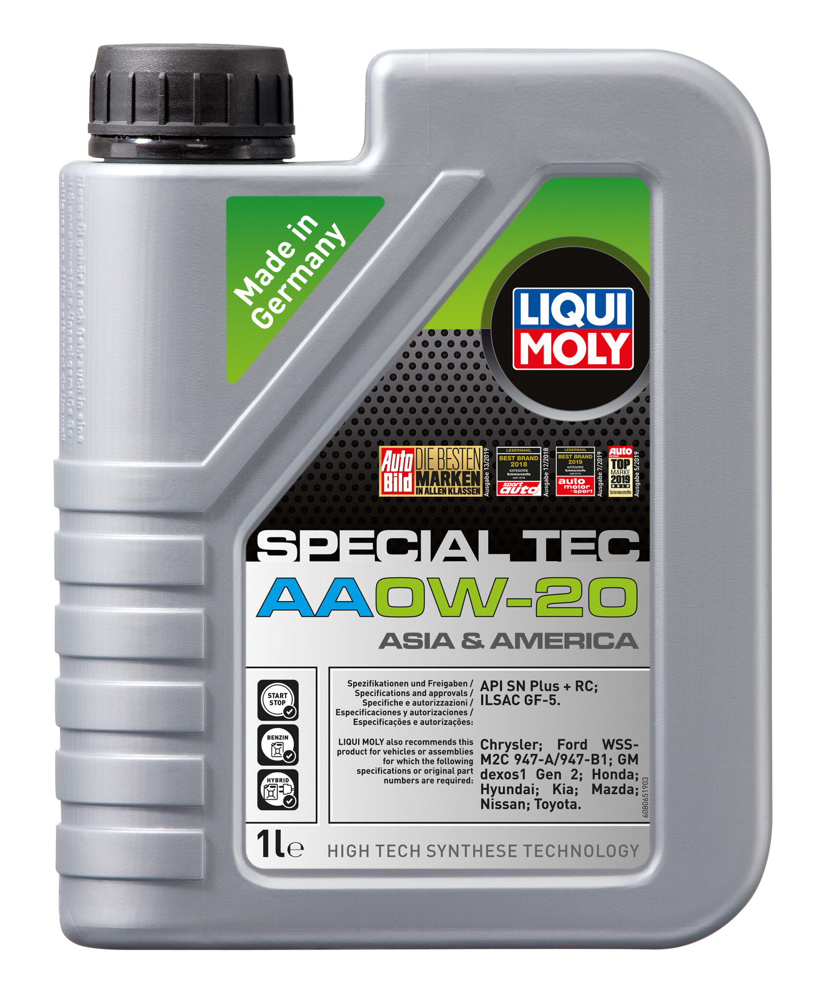 Полусинтетическое моторное масло LIQUI MOLY Special Tec AA 0W-20