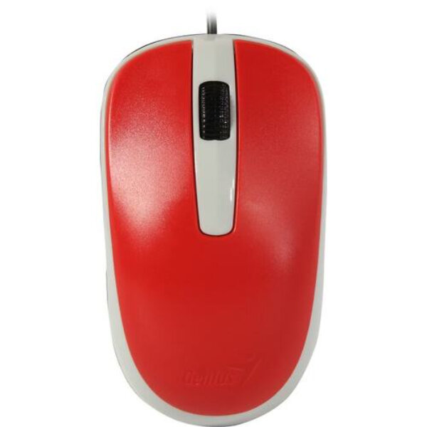 Мышь Genius Mouse DX-120 (Cable, Optical, 1000 DPI, 3bts, USB) Red