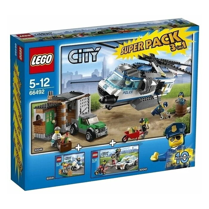 Lego Конструктор LEGO City 66492 Полиция 3в1