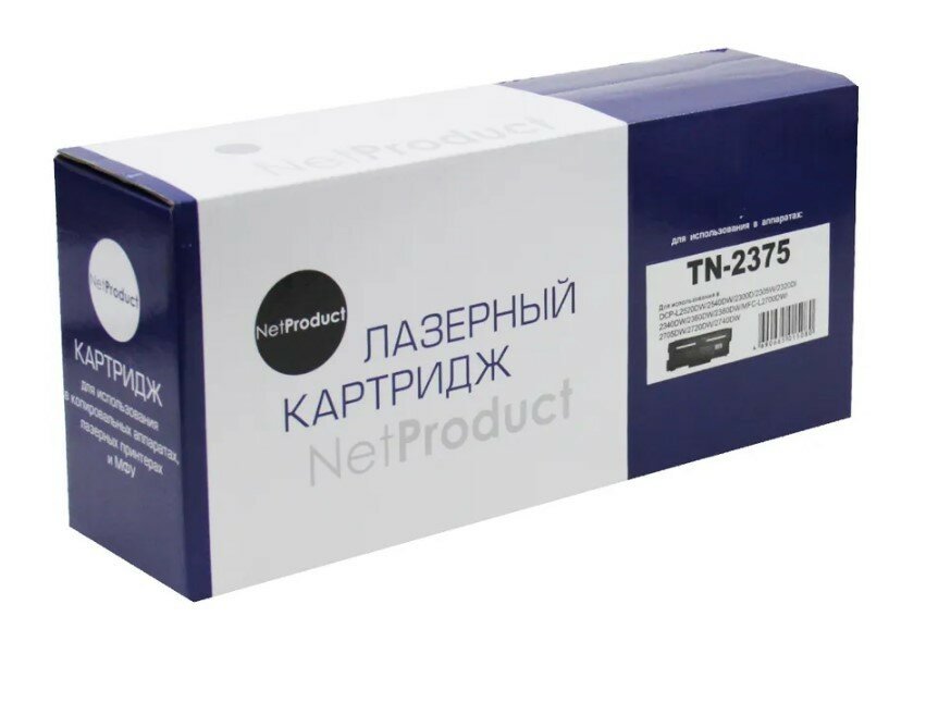 Картридж NetProduct TN-2375 для Brother HL-L2300/2305/2320/2340/2360 (NetProduct) , 2,6K .