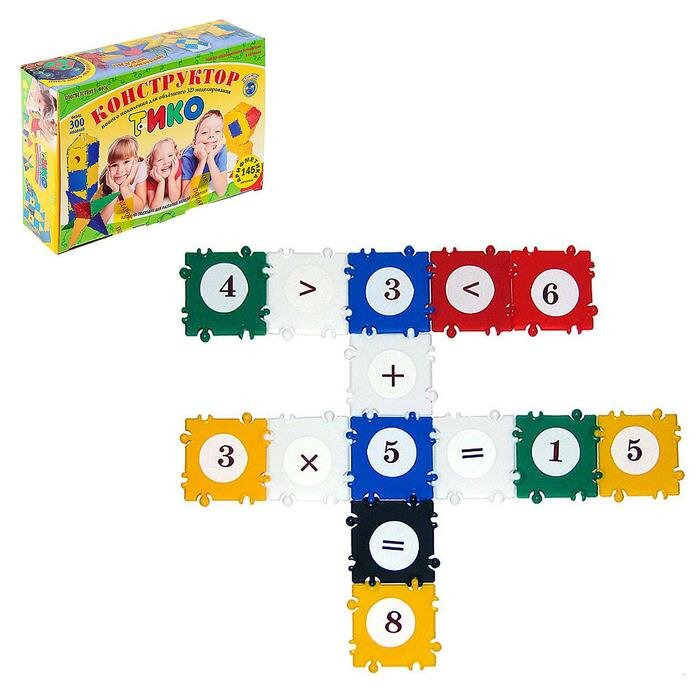 Тико Конструктор тико «Арифметика», 145 деталей