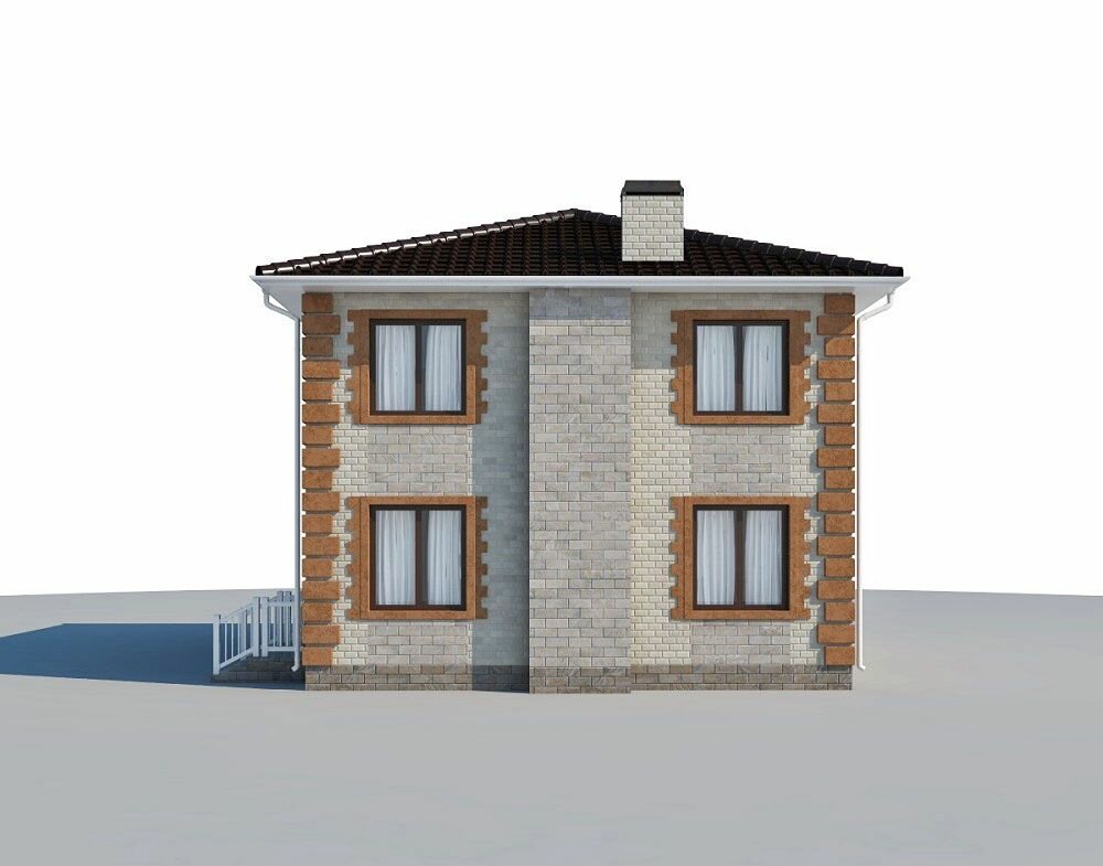 (130м2, 10х9м) Готовый проект двухэтажного дома из газобетона с чердаком и котельной - AS-2122 - фотография № 6