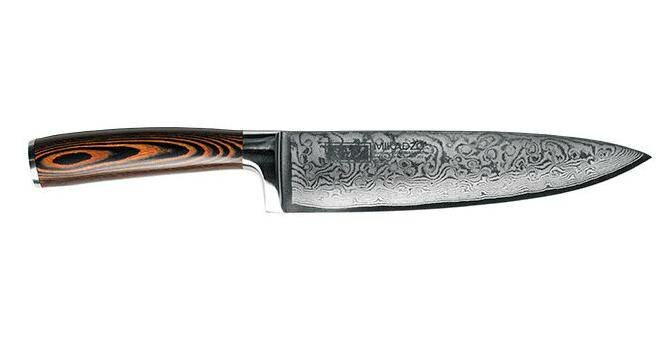 Кухонный нож Mikadzo Шеф Damascus Suminagashi 4996234