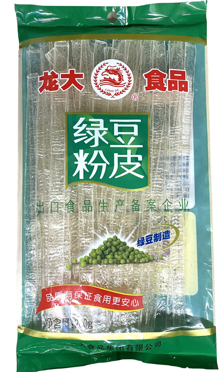 Лапша стеклянная бобовая Long Da Mung Bean Sheet 200 г, 3 шт - фотография № 2