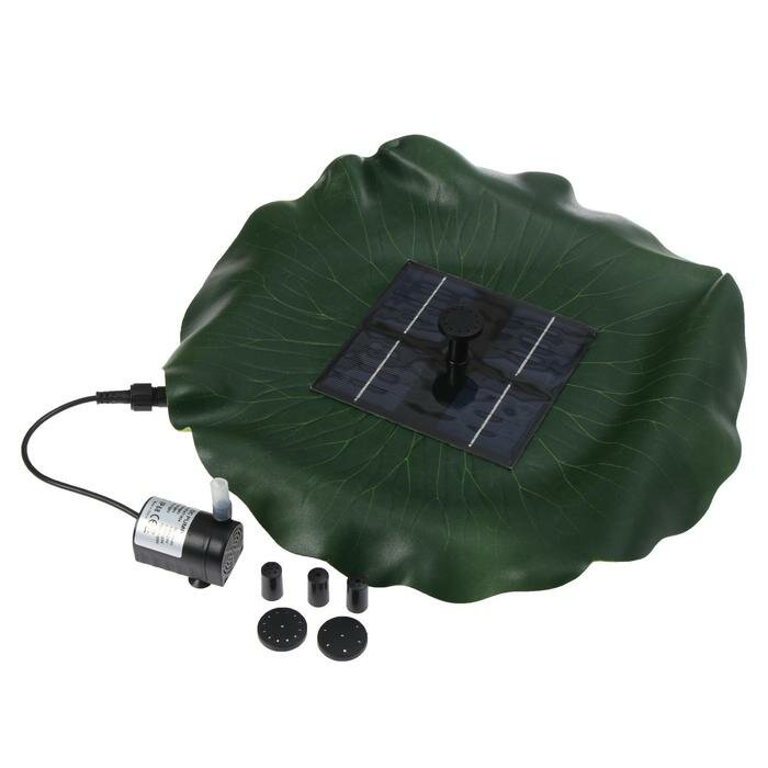 Фонтан плавающий «Лотос», d = 30 см, на солнечной батарее - фотография № 1