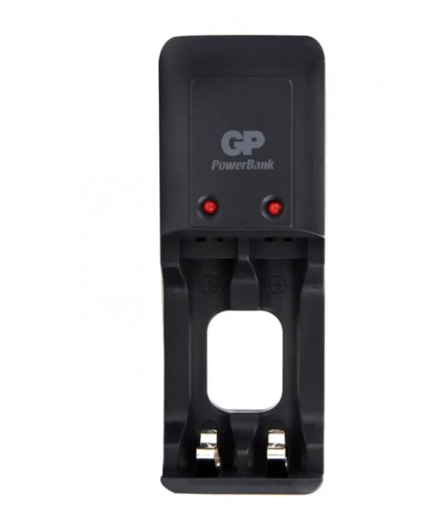 Зарядное устройство для аккумуляторов GP PowerBank Зарядное устройство GP для аккумуляторных батареек на 2 слота ААА+АА