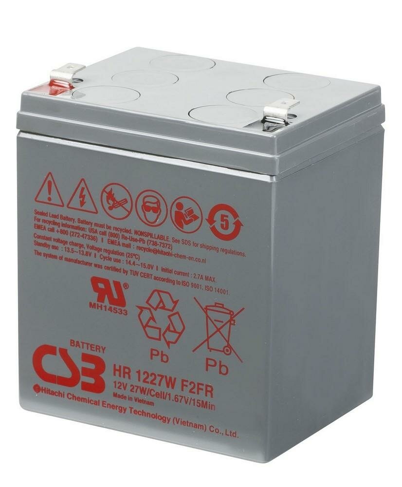 CSB Батарея HR1227W (12V 7,5Ah)