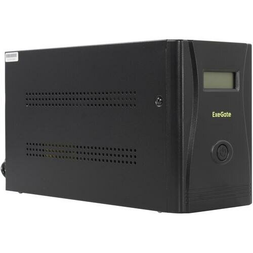 ИБП ExeGate SpecialPro Smart LLB-1200. LCD. AVR.4SH <1200VA/750W LCD AVR 4*Schuko Black>