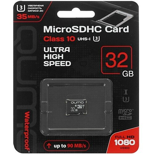 Qumo Micro SecureDigital 32Gb QM32GMICSDHC10U3NA