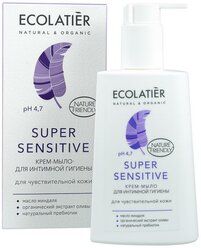 Ecolatier Крем-мыло для интимной гигиены Super Sensitive для чувствительной кожи, 250 мл, Ecolatier