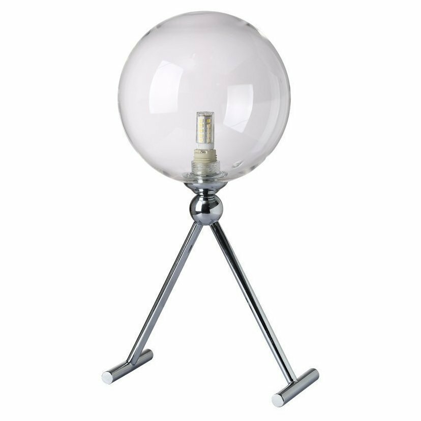 Настольная лампа Crystal Lux FABRICIO LG1 CHROME/TRANSPARENTE FABRICIO