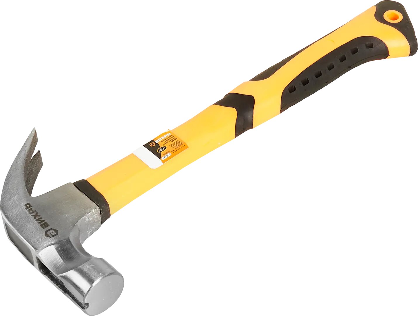 фото Молоток столярный Вихрь 73/6/8/8 фиберглассовая рукоятка 450 г