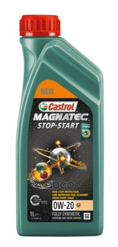 Castrol Масло Моторное Castrol Magnatec Stop-Start Gf 0w-20 Синтетическое 1 Л 15cbb6