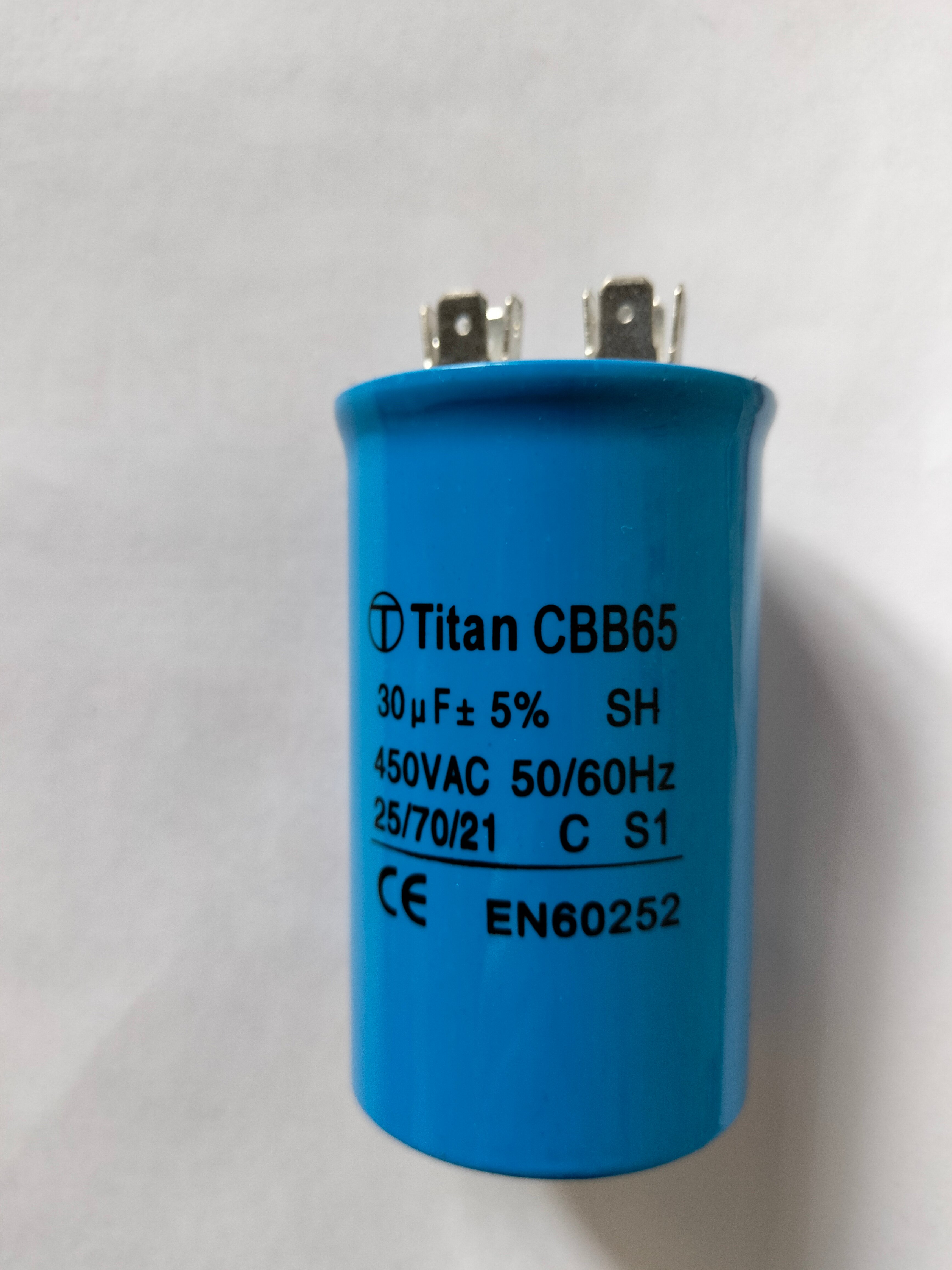 Конденсатор 30мкф 450VAC 5% 50х85mm CBB-65-А 8 клемм TITAN 822-433