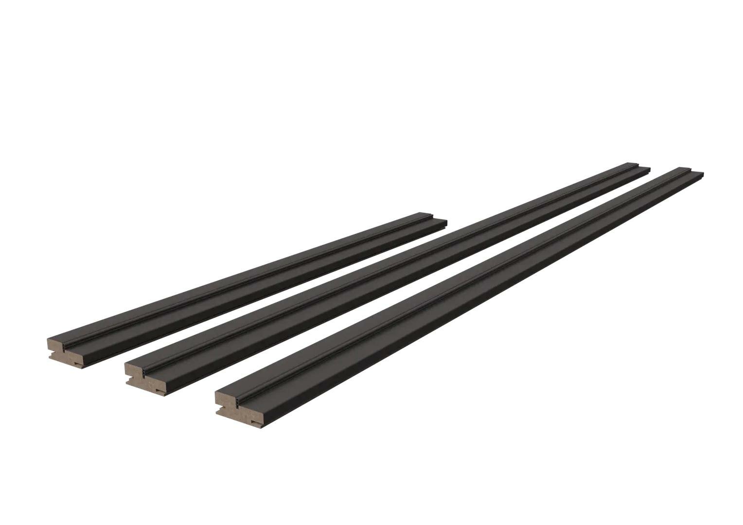 фото Дверная коробка телескопическая Палладиум 80x32x2100 мм ПВХ-ламинация цвет Силк Найс (комплект 2.5шт.)