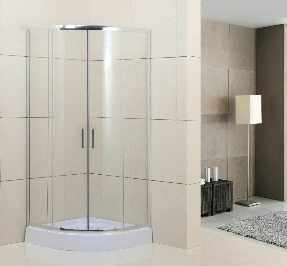 Душевой уголок BelBagno Uno UNO-195-R-2-80-C-Cr прозрачное стекло