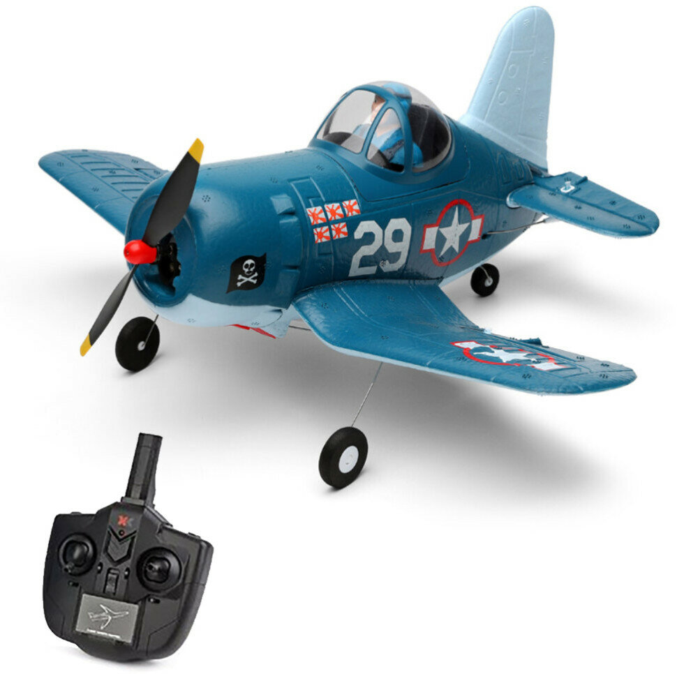 Радиоуправляемый самолет WLTOYS XK F4U Corsair A500 6-Axis Gyro 2.4GHz - XK-A500 (XK-A500)