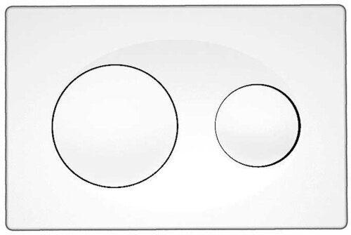 Кнопка смыва Azario двойная, белый (AZ-8200-0012) - фотография № 1