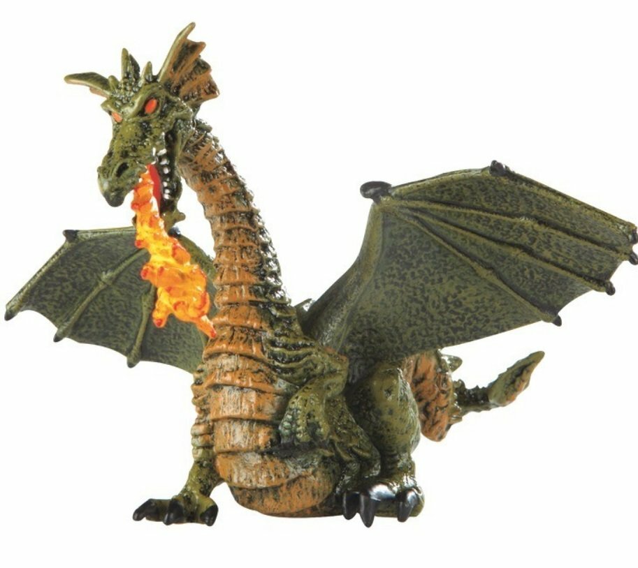 Крылатый дракон с пламенем 14,3 х 9 х 15,4 см фигурка игрушка от 3 лет