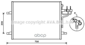 Радиатор Кондиционера Ford Kuga 08- Ava арт. FDA5483