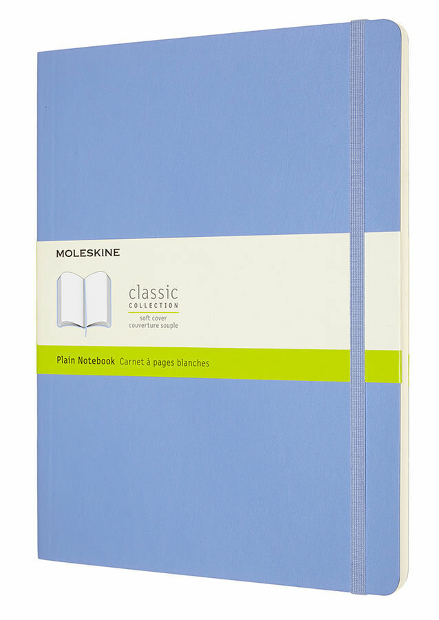 Блокнот Moleskine Classic XL,192 стр., голубой, нелинованный