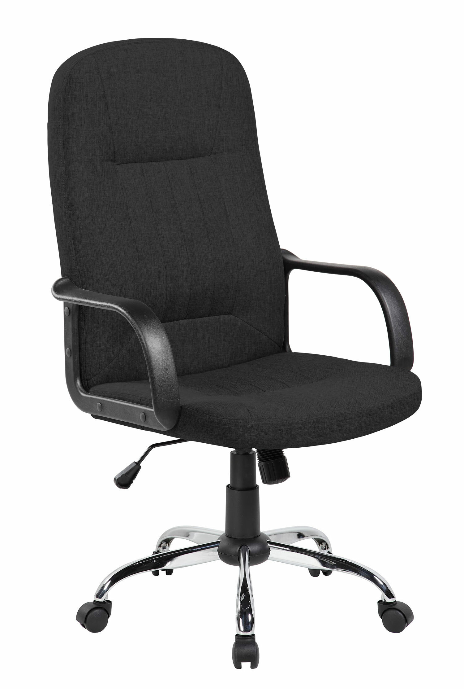 Кресло для руководителя в офис Riva Chair 9309-1J Черная ткань