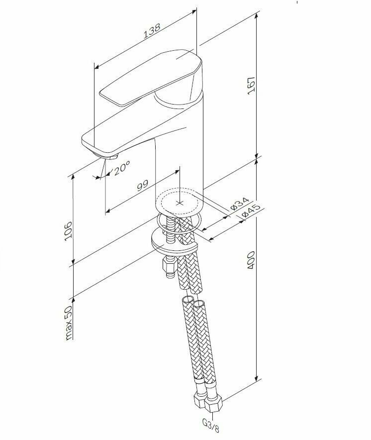 Раковина для ванной AM.PM Like M80WCC0802WG-F90A02122 со смесителем Gem черный, 80 см, мебельная, встроенная, белый глянец, гарантия 25 лет, Германия - фотография № 11