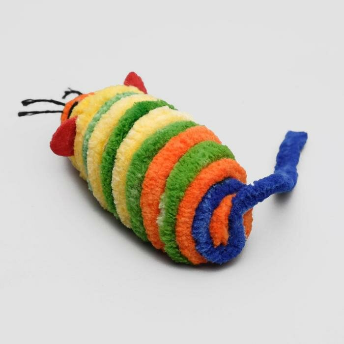 Пижон Мышь-погремушка махровая, 7 см, микс цветов - фотография № 3