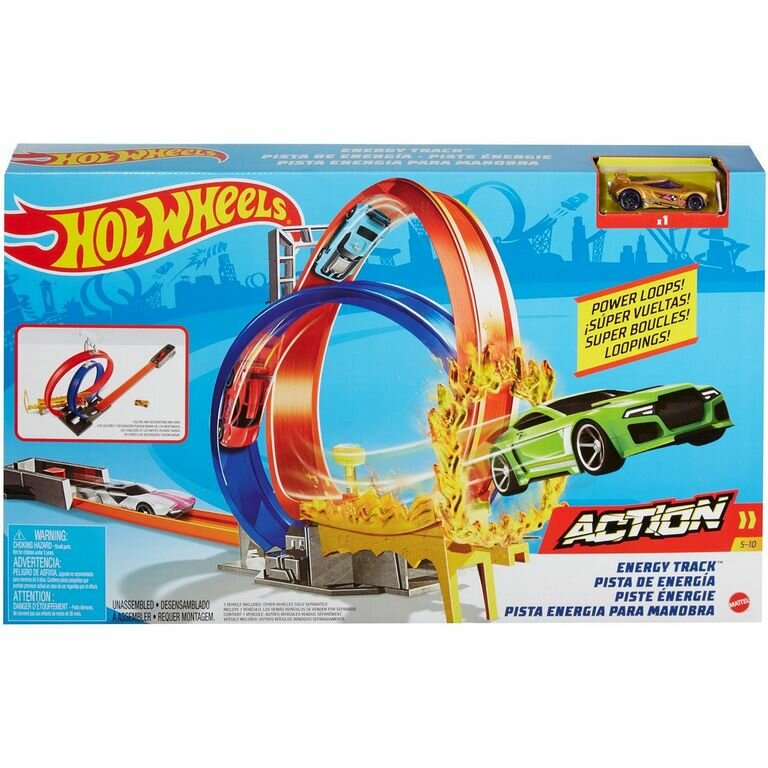 Hot Wheels Игровой набор Экшн автотрек Бесконечная энергия, GND92