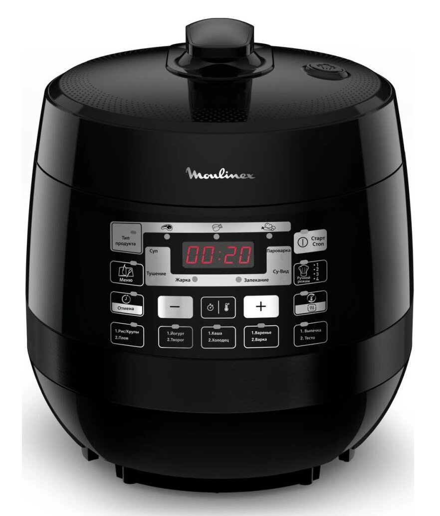 Мультиварка Moulinex Quickchef CE430832 5л 1000Вт черный